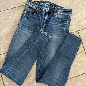 American Eagle Dark Blue Hi-Rise Jeggings